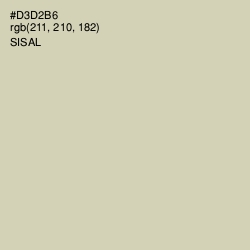 #D3D2B6 - Sisal Color Image