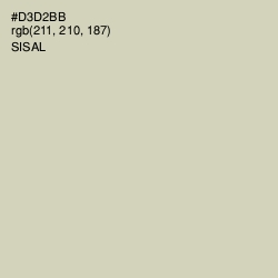 #D3D2BB - Sisal Color Image