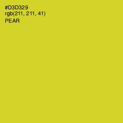 #D3D329 - Pear Color Image