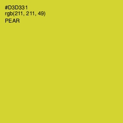 #D3D331 - Pear Color Image