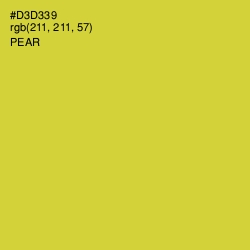 #D3D339 - Pear Color Image