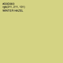 #D3D383 - Winter Hazel Color Image