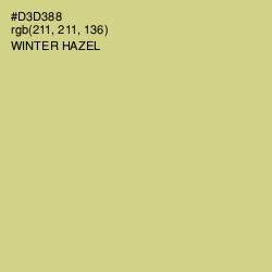 #D3D388 - Winter Hazel Color Image