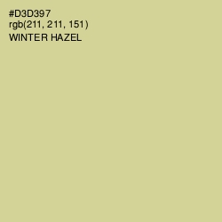 #D3D397 - Winter Hazel Color Image