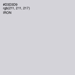 #D3D3D9 - Iron Color Image