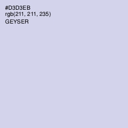#D3D3EB - Geyser Color Image