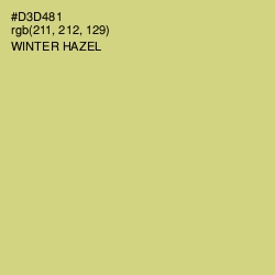 #D3D481 - Winter Hazel Color Image