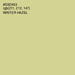 #D3D493 - Winter Hazel Color Image