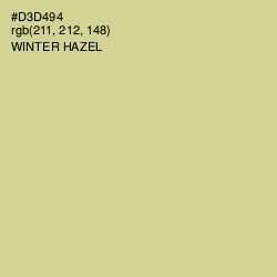 #D3D494 - Winter Hazel Color Image