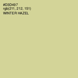 #D3D497 - Winter Hazel Color Image