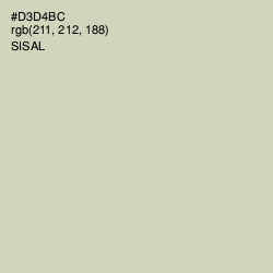 #D3D4BC - Sisal Color Image