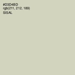 #D3D4BD - Sisal Color Image