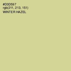 #D3D597 - Winter Hazel Color Image