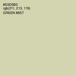 #D3D5B0 - Green Mist Color Image