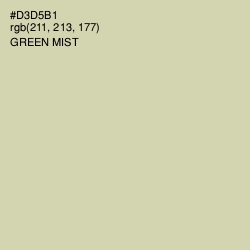 #D3D5B1 - Green Mist Color Image