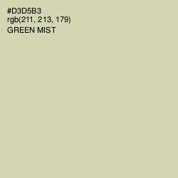 #D3D5B3 - Green Mist Color Image