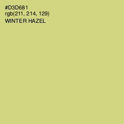 #D3D681 - Winter Hazel Color Image