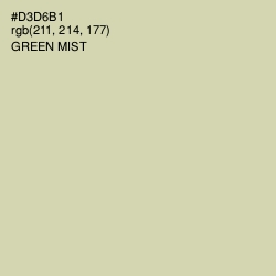 #D3D6B1 - Green Mist Color Image