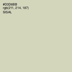 #D3D6BB - Sisal Color Image