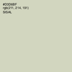 #D3D6BF - Sisal Color Image