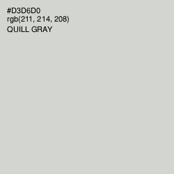 #D3D6D0 - Quill Gray Color Image