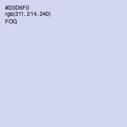 #D3D6F0 - Fog Color Image