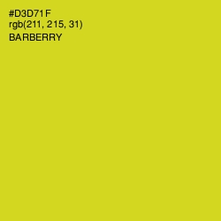 #D3D71F - Barberry Color Image