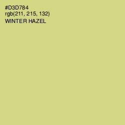 #D3D784 - Winter Hazel Color Image
