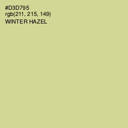 #D3D795 - Winter Hazel Color Image