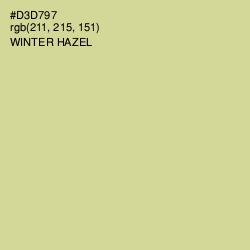 #D3D797 - Winter Hazel Color Image