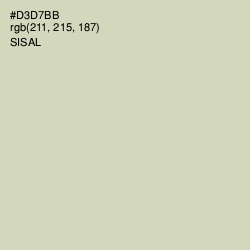 #D3D7BB - Sisal Color Image