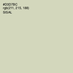 #D3D7BC - Sisal Color Image