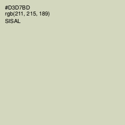 #D3D7BD - Sisal Color Image