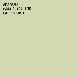 #D3D8B2 - Green Mist Color Image