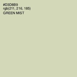 #D3D8B9 - Green Mist Color Image
