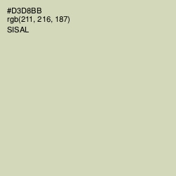 #D3D8BB - Sisal Color Image