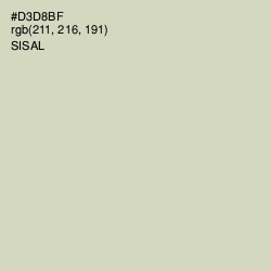 #D3D8BF - Sisal Color Image