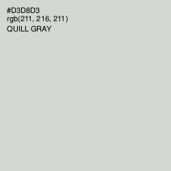 #D3D8D3 - Quill Gray Color Image