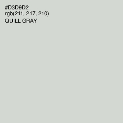 #D3D9D2 - Quill Gray Color Image