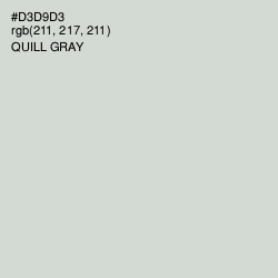 #D3D9D3 - Quill Gray Color Image