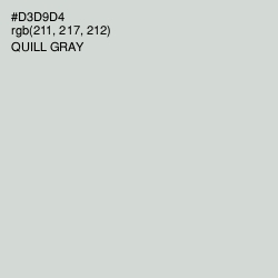 #D3D9D4 - Quill Gray Color Image