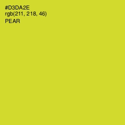 #D3DA2E - Pear Color Image