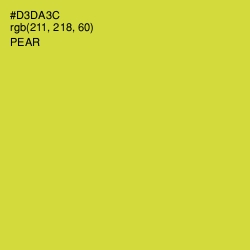 #D3DA3C - Pear Color Image