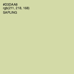 #D3DAA8 - Sapling Color Image