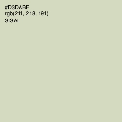 #D3DABF - Sisal Color Image