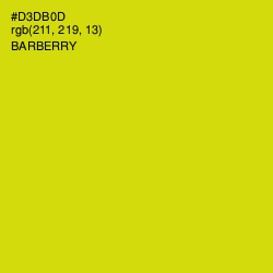 #D3DB0D - Barberry Color Image