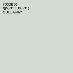 #D3DBD3 - Quill Gray Color Image