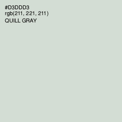 #D3DDD3 - Quill Gray Color Image