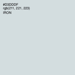 #D3DDDF - Iron Color Image