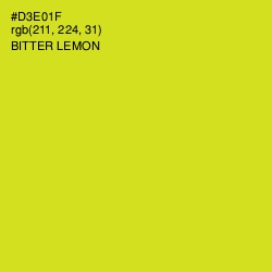 #D3E01F - Bitter Lemon Color Image